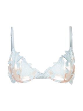 FLEUR DU MAL
Lily Embroidery Plunge Demi Bra ** NWT
